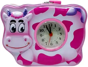 Cow Piggy Bank With Clock