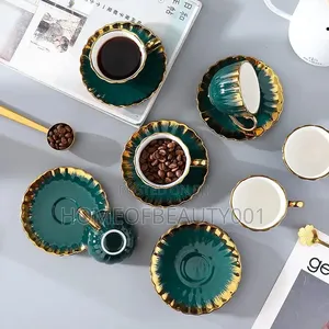 Tea Set With Golden Rim