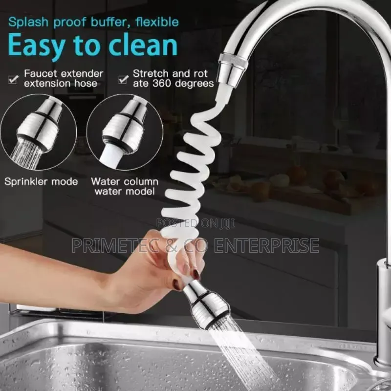 *360 Degrees Kitchen Faucet Extender Available in White