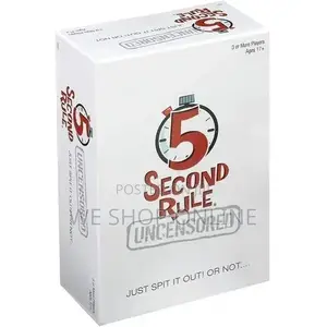 5 Second Rule Adult Party Games Uncensored Just Spit It Out! Or Not