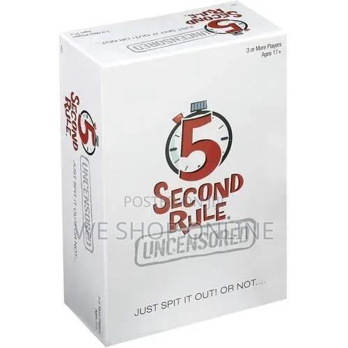 5 Second Rule Adult Party Games Uncensored Just Spit It Out! Or Not