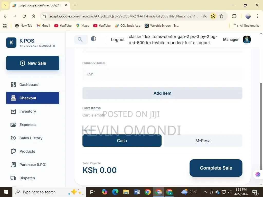 Point of Sale (Pos)