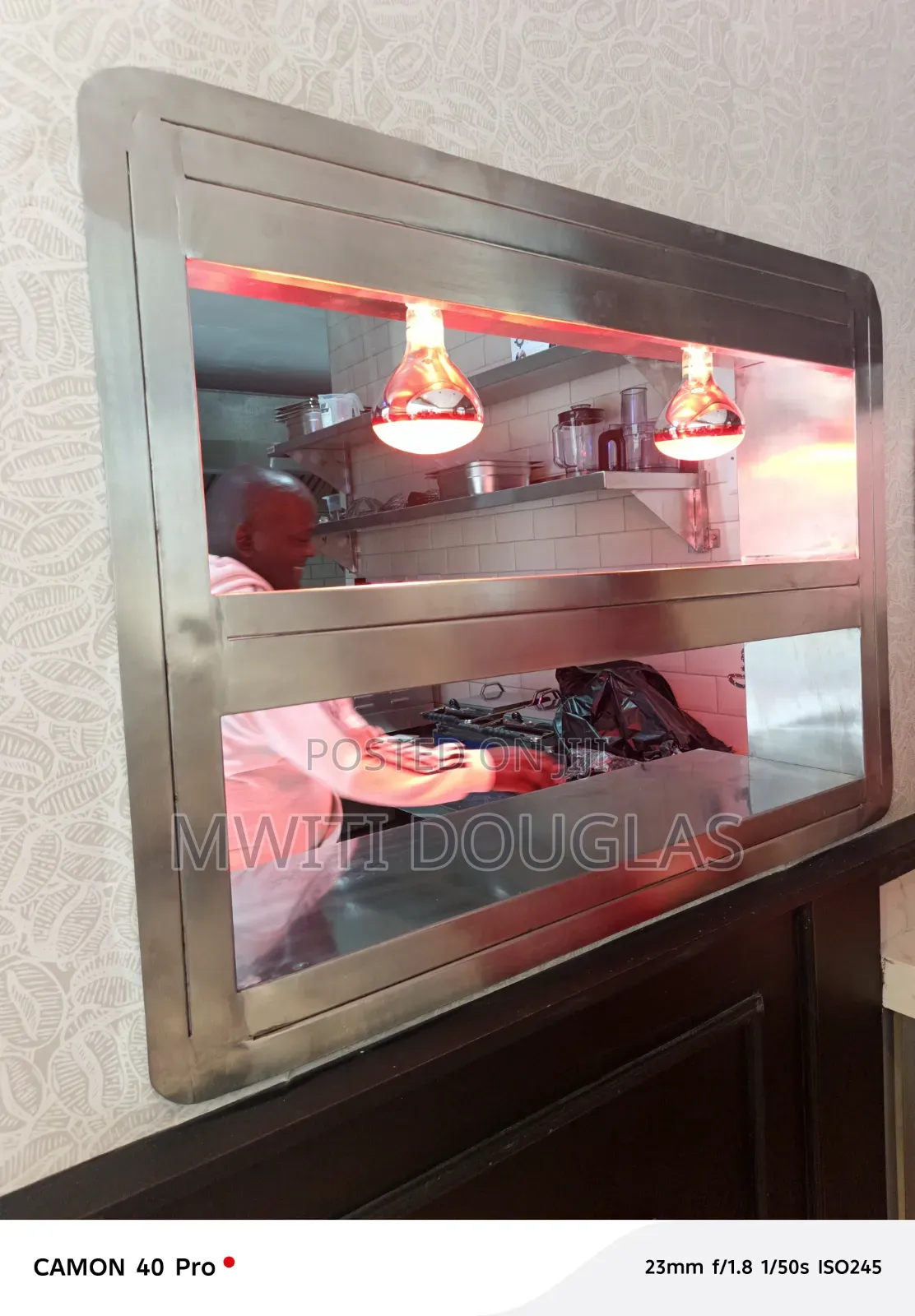 Stainless Steel Hotpass Food Warmer Display