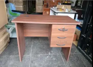 0.9m Brown Wooden Office Desk
