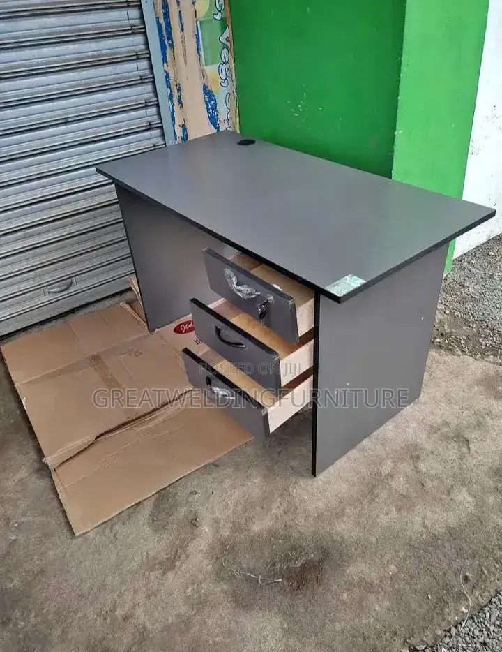 Dark Grey Office Desk