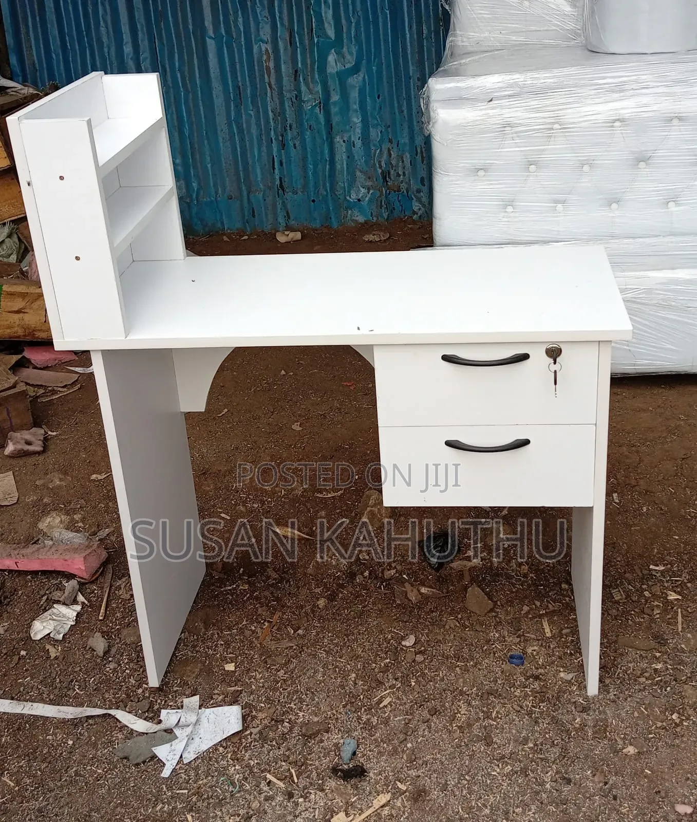 White Suave Dresser With Drawers