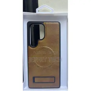 Leather Phone Case With Magsafe for Samsung Galaxy S23 Ultra – Elegant