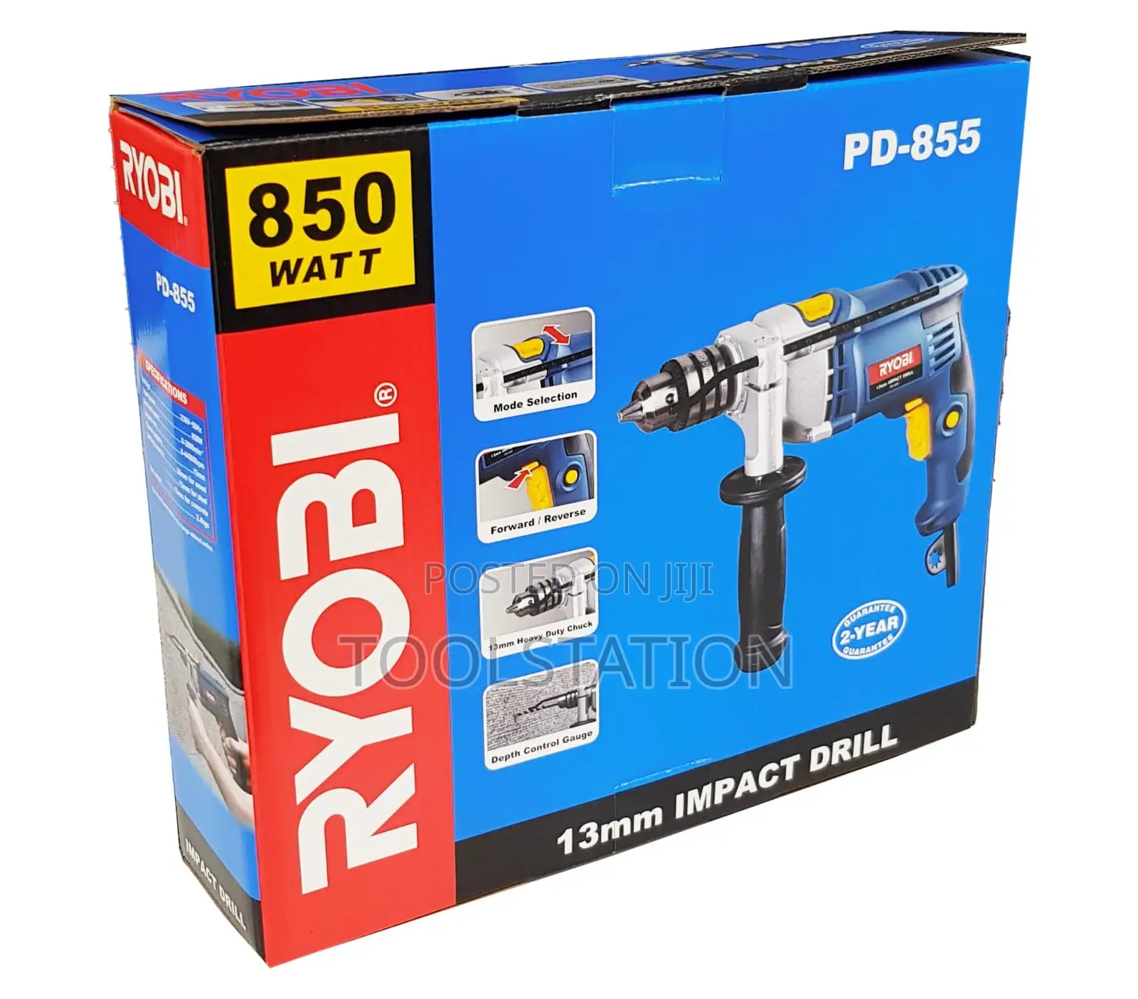 Drill 13mm 850w Impact Pd-855 Heavy Duty