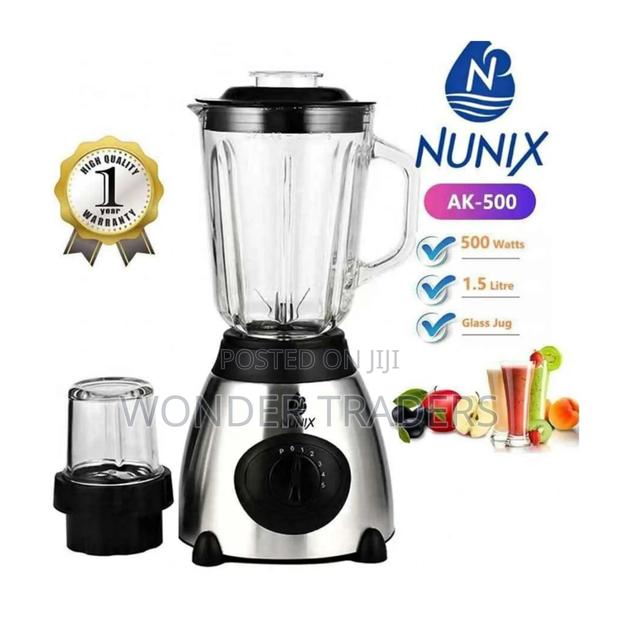 Nunix Ak-500 Powerful 2 in 1 Blender With Grinding Machine - main view