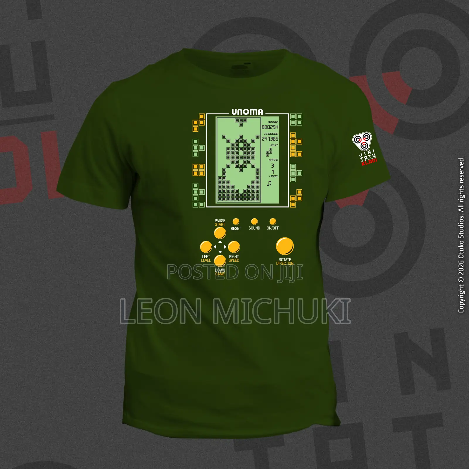 Unoma Kenyan Brick Game Theme T-Shirt