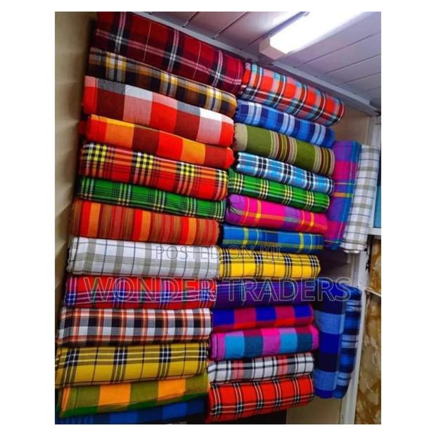 5 by 6 Maasai Shuka Throw Shuka