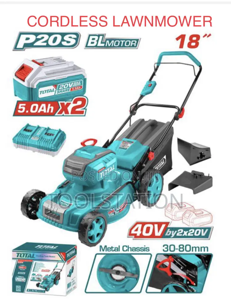 Cordless Lawn Mower Brushless Motor Voltage: 40v(20v+20v) Tlmli20186