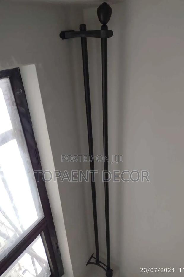 Strong Enough to Carry Heavy Curtains Powder Coated Curtain Rods