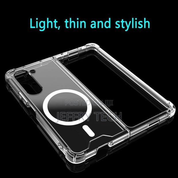 Galaxy Z Fold 6 Compatible With Magsafe Transparent Hard Pc Back Soft