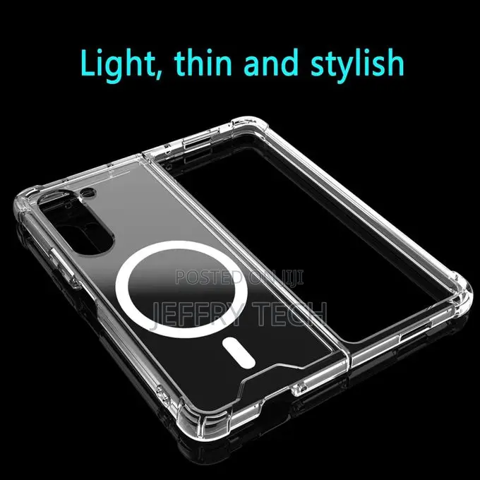 Galaxy Z Fold 6 Compatible With Magsafe Transparent Hard Pc Back Soft