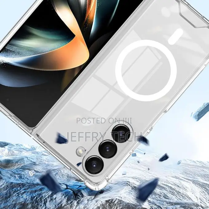 Galaxy Z Fold 6 Compatible With Magsafe Transparent Hard Pc Back Soft