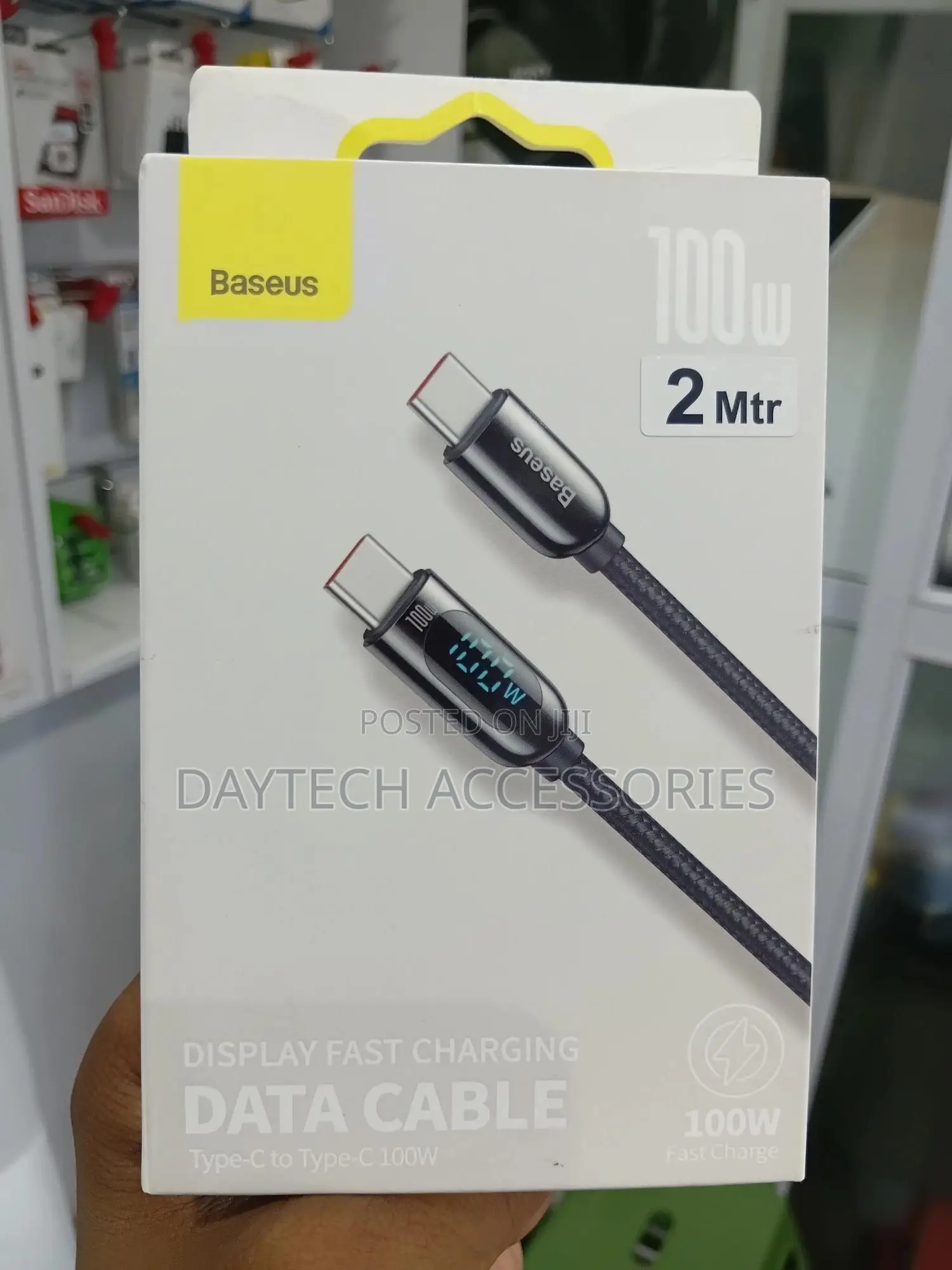 Baseus Display Fast Charging Data Cable (Type-C to Type-C) 2m