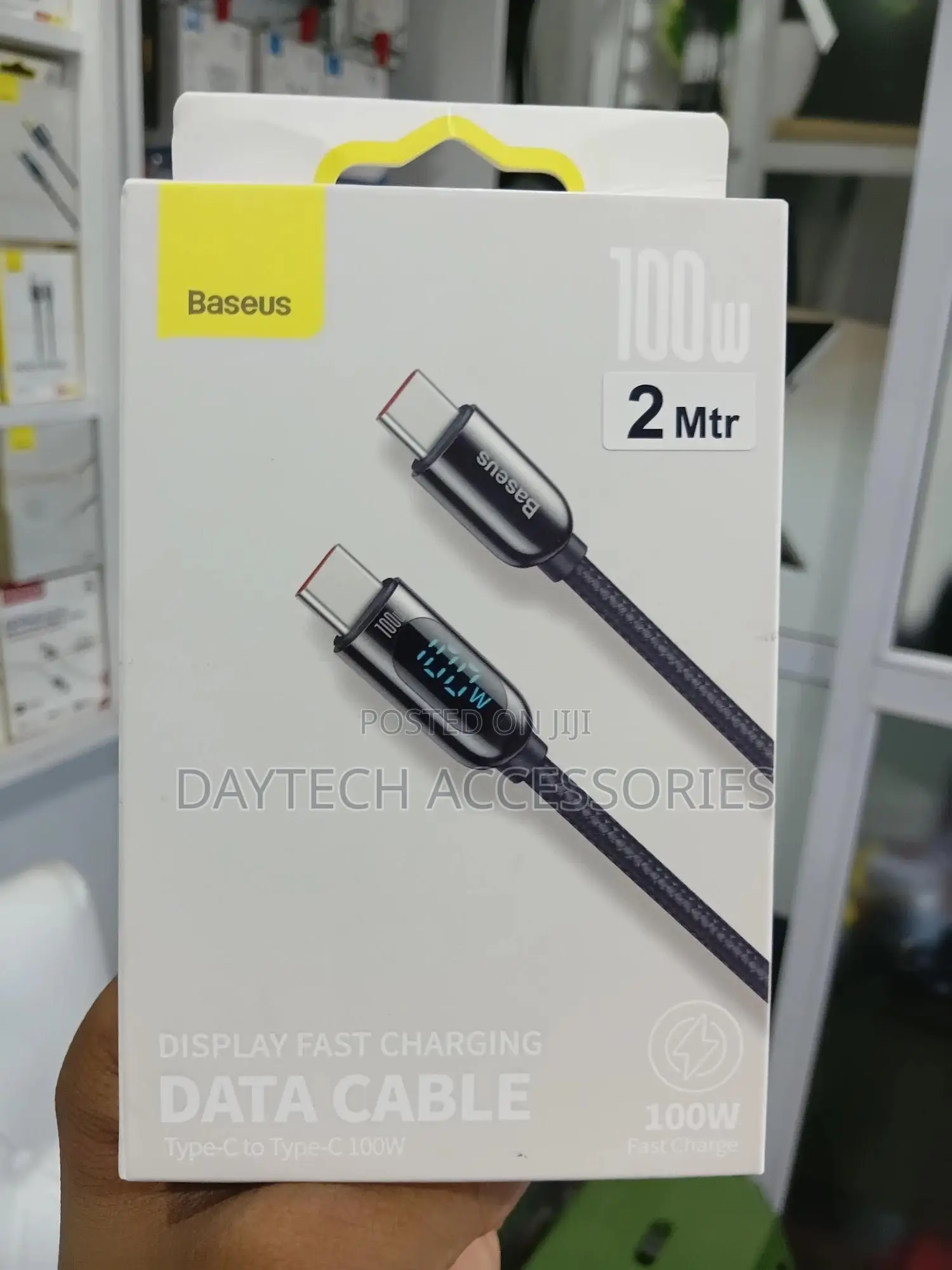 The Baseus Display Fast Charging Data Cable (Usb-C to Usb-C, 100w, 2m)