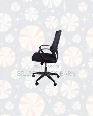 Black Ergonomic Mesh Office Chair Mid Back Lumbar Seating Solution
