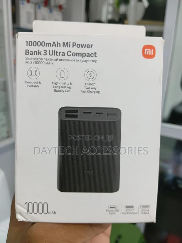 Xiaomi 10000mah Mi Power Bank 3 Ultra Compact.