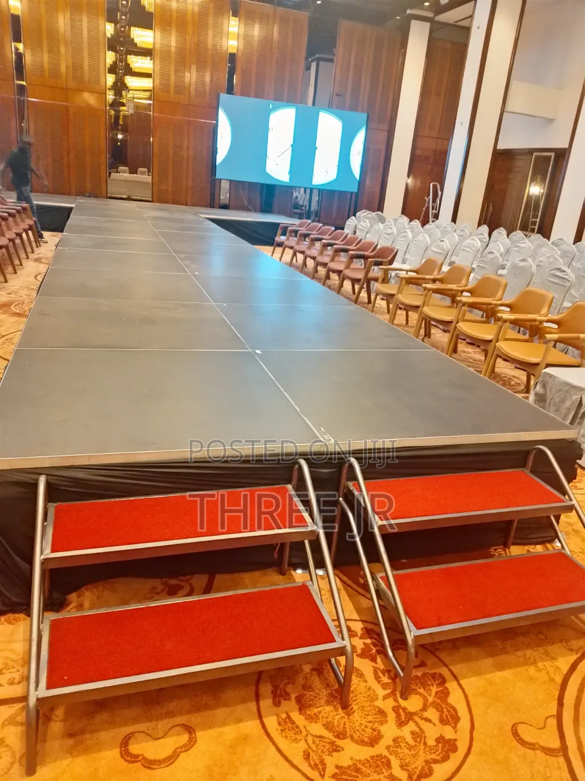 Stage Boards in Indoor Set Ups Available for Hire, Well Set