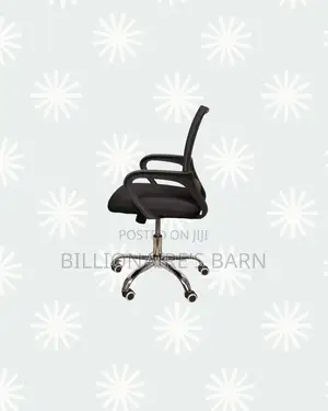 Secretarial Mesh Chair Ergonomic Fabric Seat With Lumbar Comfort