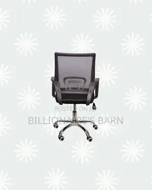 Secretarial Mesh Chair Ergonomic Fabric Seat With Lumbar Comfort