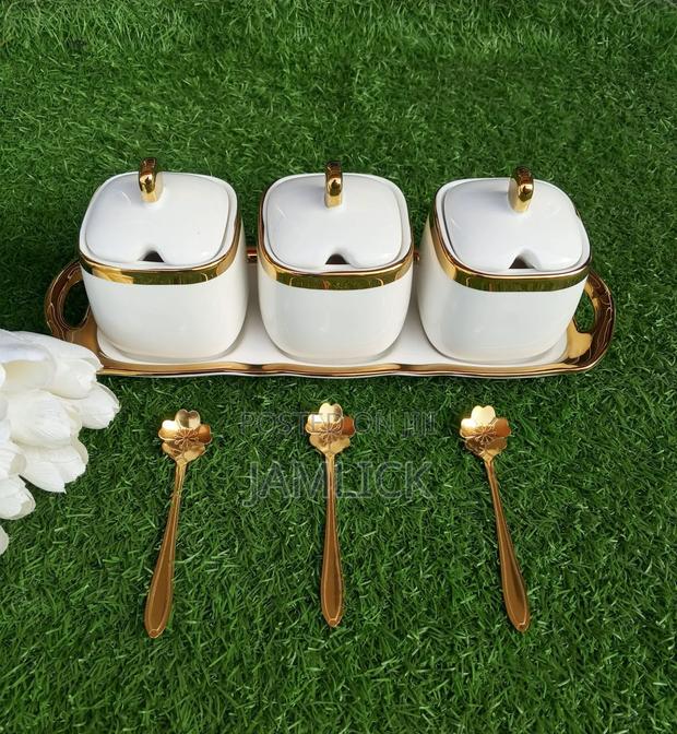 Luxurious Sugar / Spice Dish Set - Sp