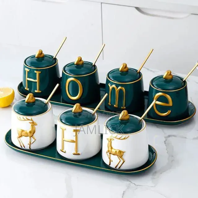 Luxurious Sugar / Spice Dish Set - Sp