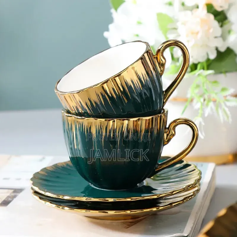 Tea Set With Gold Rim - Sp