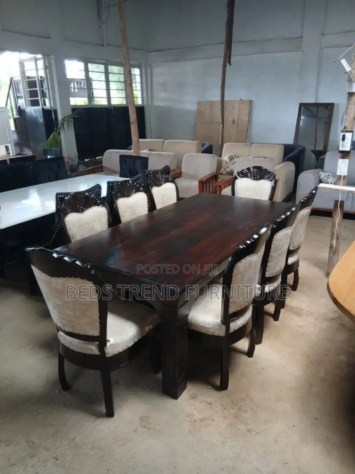 8 Seater Dining Set With Pure Mahogany