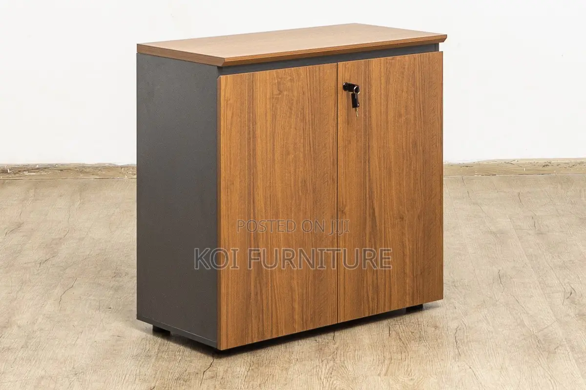 Office Cabinet; Wooden Executive Credenza Cabinet With 2 Doors