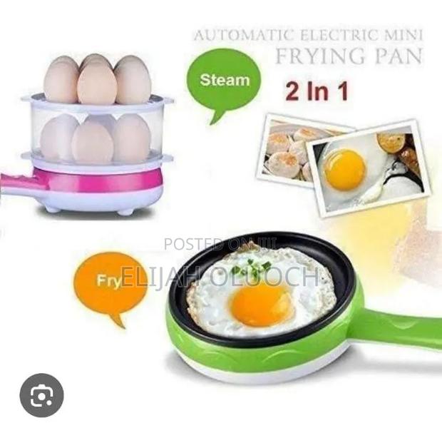 Generic 2 in 1 Egg Boiler With Frying Pan and 14 Hole