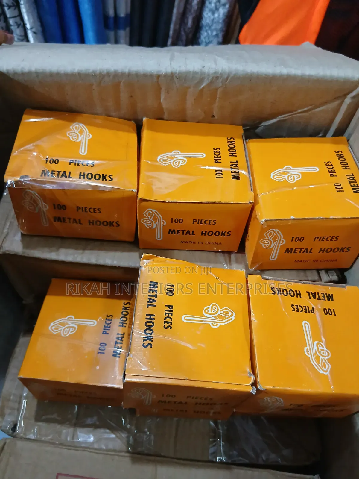 A PKT of Gold Metal Hooks