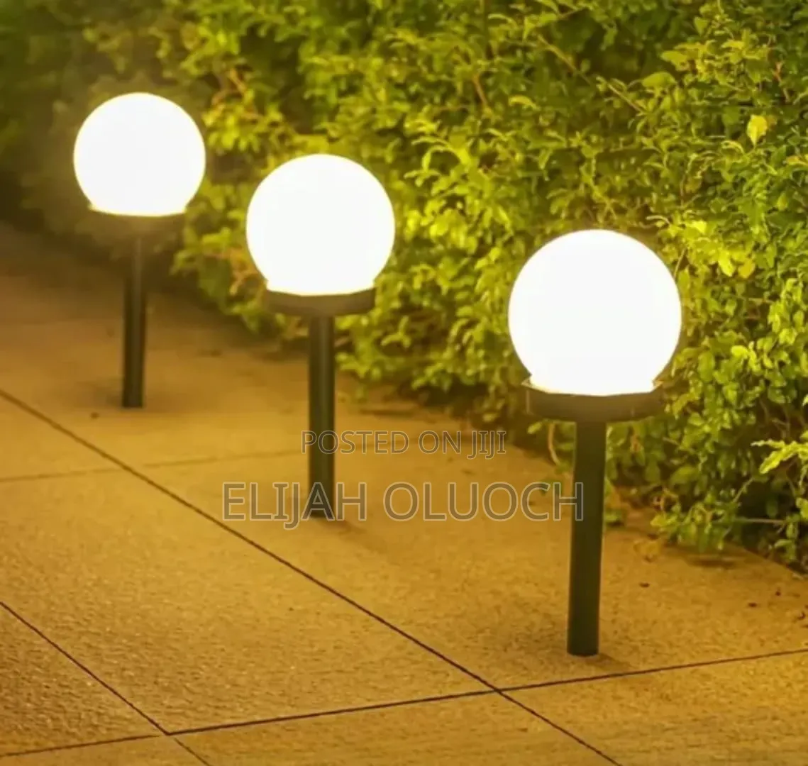 3pcs Waterproof Led Ball Light Lamp Solar Power Outdoor Garden Path