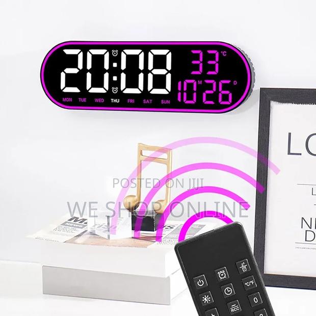 Led Digital Alarm Clock, 38*12cm - thumbnail 3