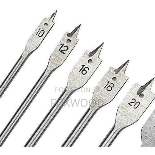 6-piece Metric Flat Wood Drill Bit Set (Spade Bit Set) - thumbnail 4