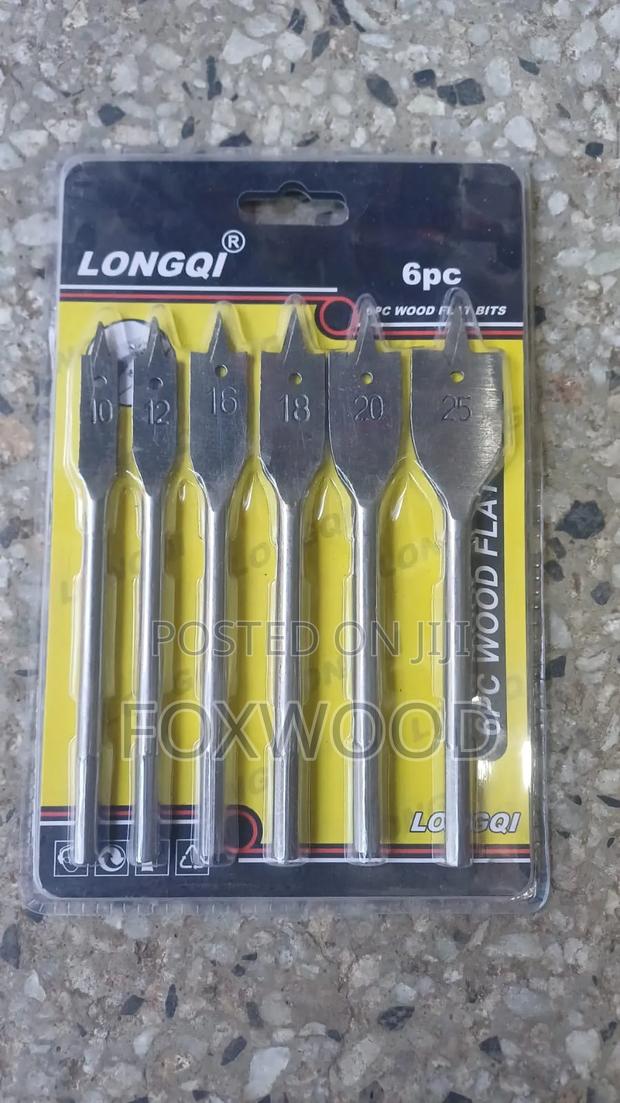 6-piece Metric Flat Wood Drill Bit Set (Spade Bit Set) - thumbnail 2