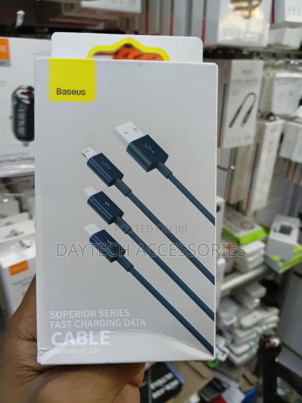 Baseus Superior Series 3-in-1 Fast Charging Data Cable - thumbnail 2