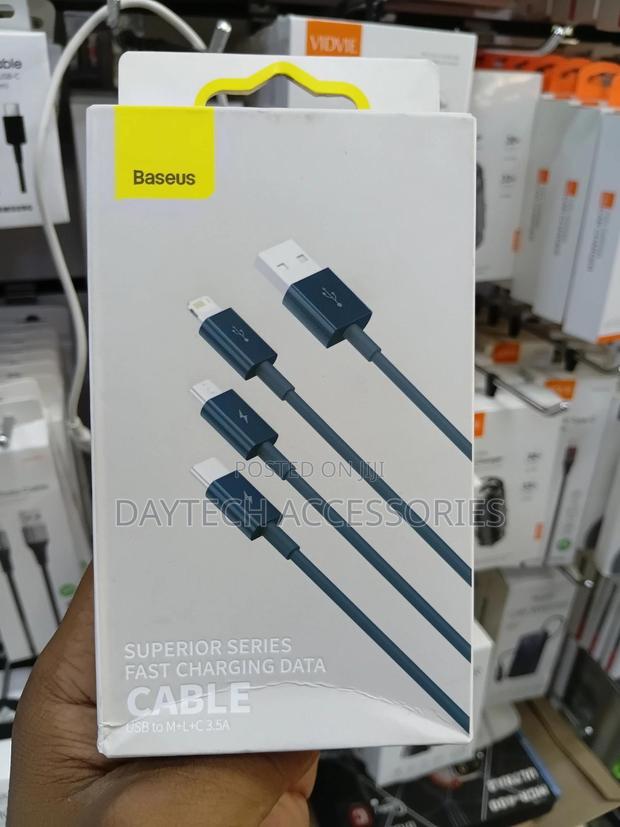 Baseus Superior Series 3-in-1 Fast Charging Data Cable - thumbnail 3