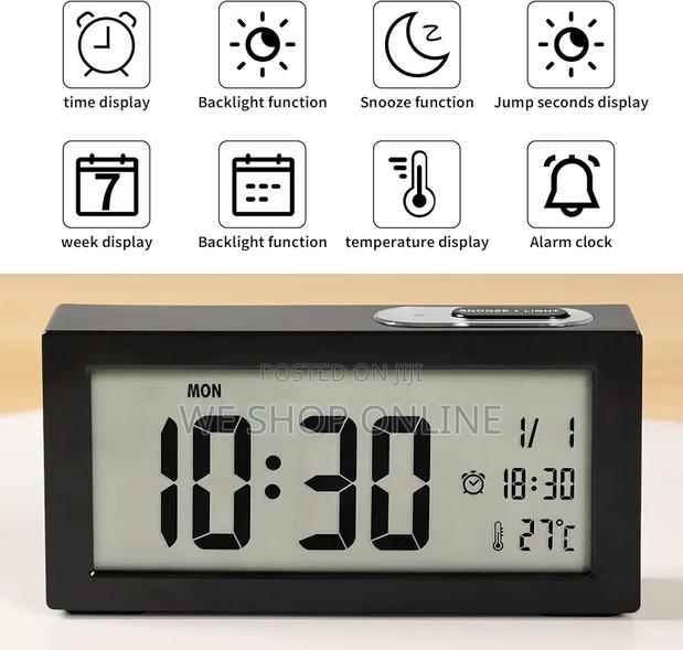 Digital Alarm Clock,Led Clock for Bedroom - thumbnail 2