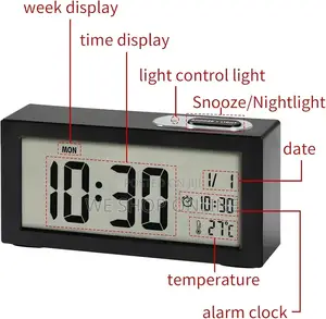Digital Alarm Clock,Led Clock for Bedroom
