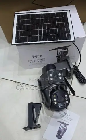 6mp Ubox Dual Lens Wifi Solar Camera Full Color With Audio