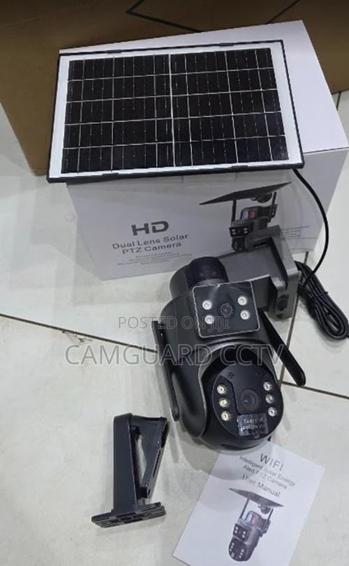 6mp Ubox Dual Lens Wifi Solar Camera Full Color With Audio - main view