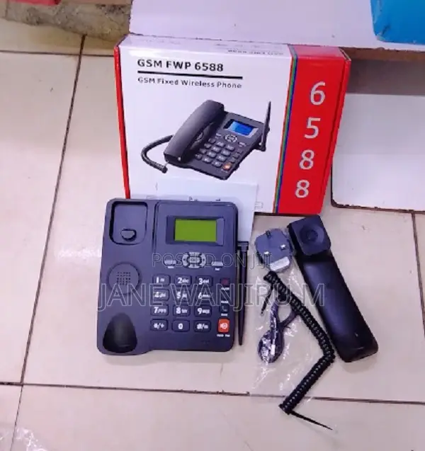 GSM Deskphone Supporting Sms, Caller Id, and Battery Backups