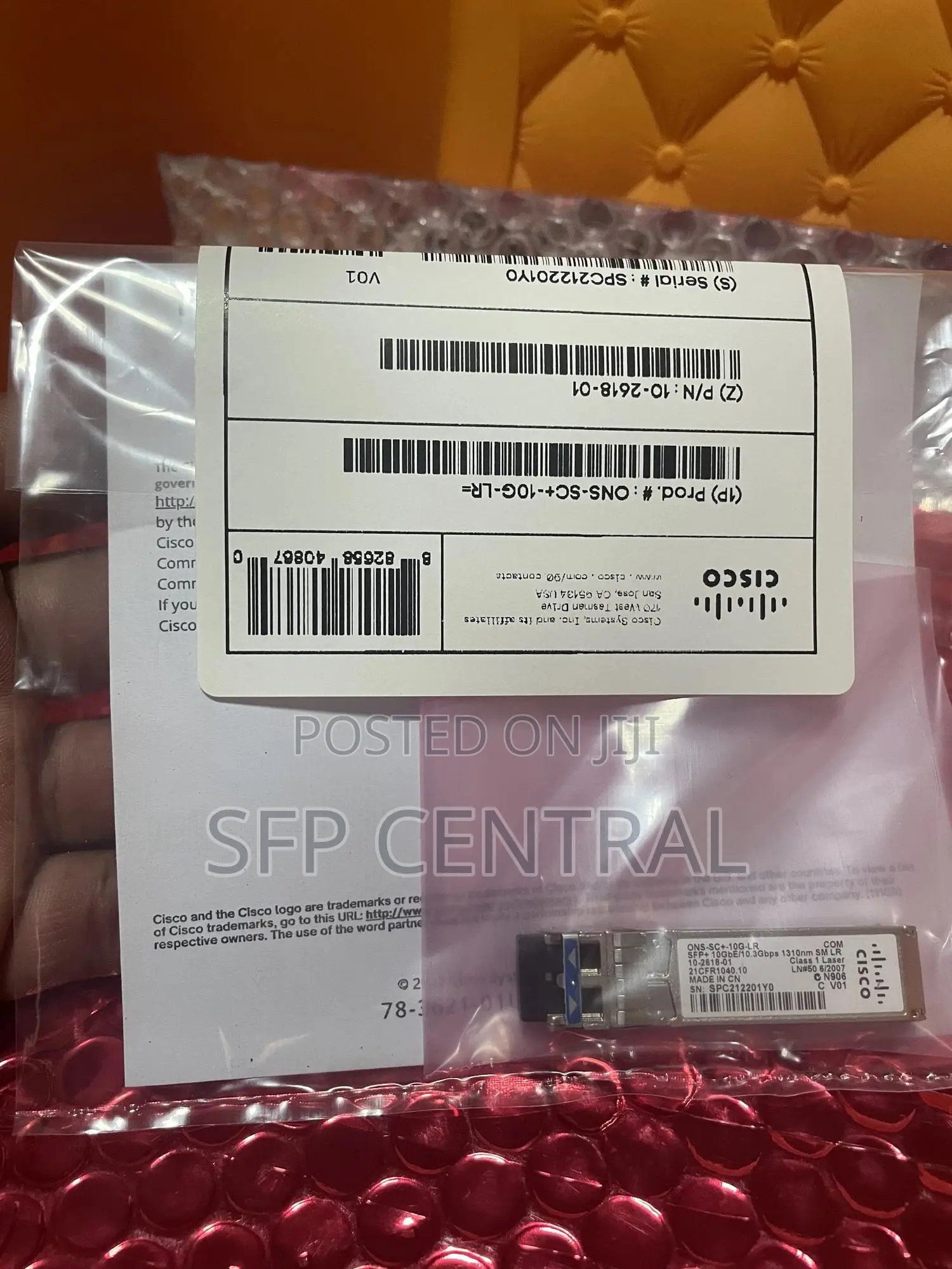 Cisco Ons-Sc+-10g-Lr Transceiver Module 10-2618-01