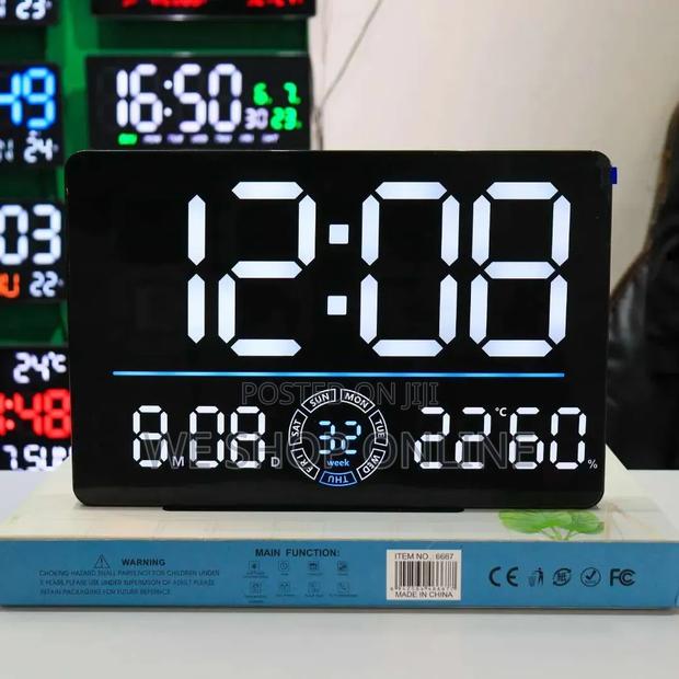 Modern Led Digital Alarm Clock, 33*22cm - thumbnail 3