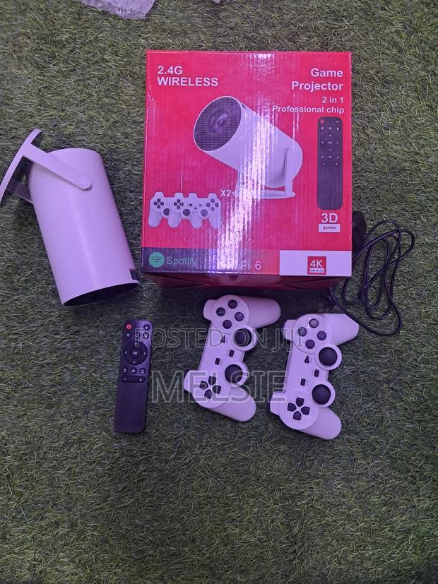 Hy300 Android 12 Smart Game Projector With Wireless Controllers
