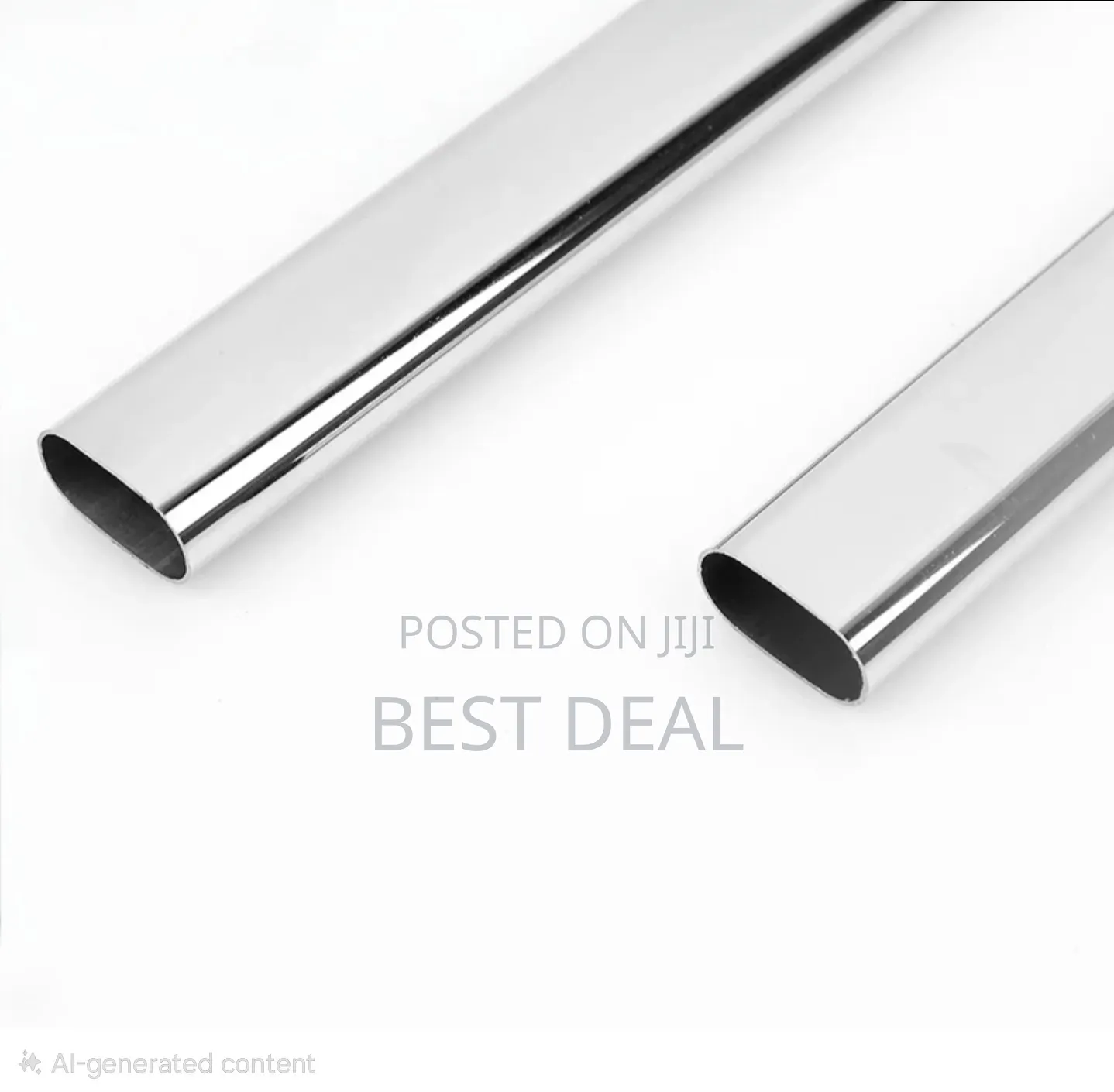3meters Oval Chrome Pipe