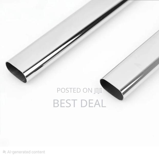 3meters Oval Chrome Pipe